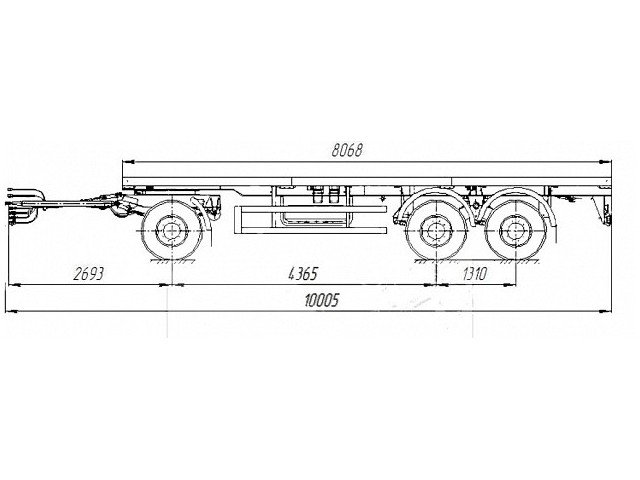 ТЗА-589301 (шасси односкатный)