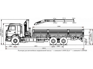 Бортовой автомобиль 6586-001-01 с КМУ PALFINGER PK 15500A на шасси КАМАЗ-65117