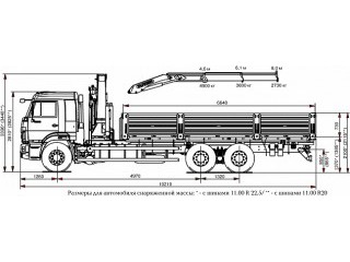 Бортовой автомобиль 6586-002-01 с КМУ PALFINGER PK 23500A на шасси КАМАЗ-65117